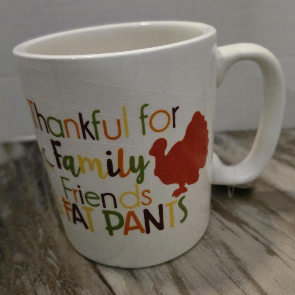 Thanksgiving Mug, Humorous, Harvest Collection 2019, Coffee/ Cocoa NWT